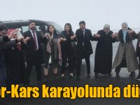Digor- Kars karayolunda düğün!