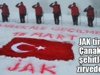 JAK timleri Çanakkale şehitlerini zirvede andı