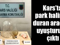 Kars’ta park halinde duran araçtan uyuşturucu çıktı