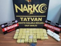 Bitlis’te 19 kilo eroin 2,5 kilo ise metanfetamin ele geçirildi