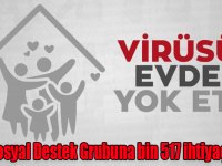 Vefa Sosyal Destek Grubuna bin 517 ihtiyaç talebi