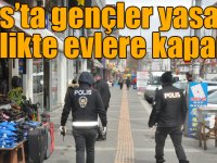 Kars’ta gençler yasakla birlikte evlere kapandı