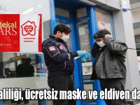 Kars Valiliği, vatandaşlara ücretsiz maske ve eldiven dağıtıyor