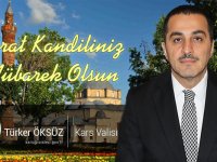 Kars Valisi Türker Öksüz'ün Berat Kandili mesajı