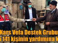 Kars Vefa Destek Grubu Kovid-19 nedeniyle 3 bin 141 kişinin yardımına koştu