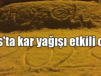 Kars'ta kar yağışı etkili oldu