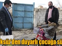 Vali Öksüz'den Milli Dayanışma Kampanyası'na destek olan çocuğa sürpriz