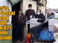 Kars'ta, “Vefa Sosyal Destek Grubu” 5 bin 821 talebi karşıladı