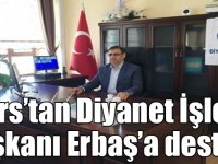Kars’tan Diyanet İşleri Başkanı Erbaş’a destek!