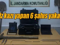 İzinsiz kazı yapan 6 şahıs yakalandı