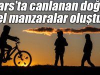 Kars'ta canlanan doğa güzel manzaralar oluşturdu