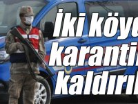 Kars’ta, iki köyde koronavirüs karantinası kaldırıldı