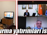 Kars’ın ulaştırma yatırımları video-konferansla istişare edildi