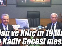 Kars Milletvekilleri Ahmet Arslan ve Yunus Kılıç'ın 19 Mayıs ve Kadir Gecesi mesajı