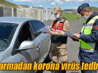 Sarıkamış’ta Jandarmadan korona virüs tedbirleri