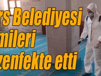 Kars Belediyesi camileri dezenfekte etti