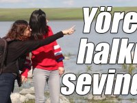 Kuyucuk Gölü'nün kuşlarla şenlenmesi yöre halkını sevindirdi