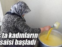 Kars’ta kadınların sarıyağ mesaisi başladı
