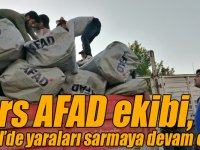 Kars AFAD ekibi, Bingöl’de yaraları sarmaya devam ediyor