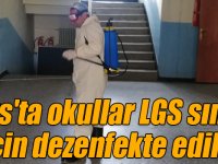 Kars'ta okullar LGS sınavı için dezenfekte edildi