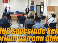 İŞKUR sayesinde kendi işlerinin patronu oldular