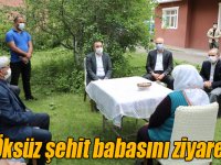 Vali Öksüz şehit babasını ziyaret etti