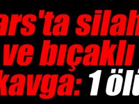 Kars'ta silahlı ve bıçaklı kavga: 1 ölü