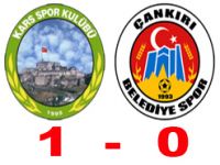 Kars spor Kendi evinde konuk ettiği Ç.Belediyeyi 1-0 Yendi.
