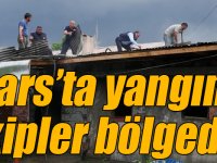 Kars’ta yangın, ekipler bölgede!