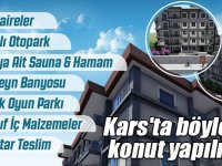 Kars'ta böyle bir konut yapılıyor!
