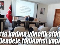 Kars’ta kadına yönelik şiddetle mücadele toplantısı yapıldı