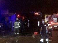 Bursa çevre yolunda feci kaza 16 yaralı 1 ölü