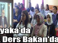 Akyaka’da İlk Ders Bakan'dan!