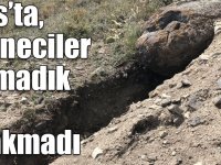 Kars’ta, defineciler bu kez kaya dibini kazdı