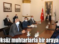 Vali Öksüz muhtarlarla bir araya geldi