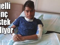 Kars'ta böbrekleri iflas eden engelli genç destek bekliyor