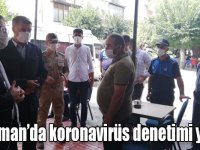 Kağızman’da koronavirüs denetimi yapıldı
