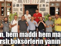 Milli Boksör Selçuk Aydın, hem maddi hem manevi Karslı boksörlerin yanında!