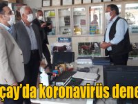 Arpaçay’da koronavirüs denetimi