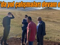 Digor’da yol çalışmaları devam ediyor