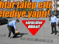 Muhtar talep etti, belediye yaptı!