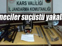 Kars’ta defineciler suçüstü yakalandı