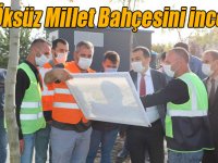 Vali Öksüz Millet Bahçesini inceledi
