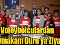 Voleybolculardan Kaymakam Duru'ya Ziyaret