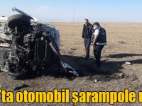 Kars’ta otomobil şarampole uçtu: 2 yaralı