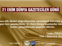 Vali Öksüz'ün Dünya Gazeteciler Günü mesajı