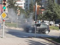 Elazığ’da araç yangını