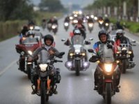 Pamukkale’de 29 Ekim coşkusu motosiklet kortejiyle yaşandı