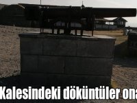 Kars Kalesindeki döküntüler onarıldı