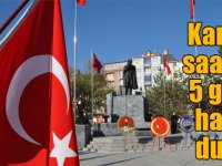 Kars’ta saat 9’u 5 geçe hayat durdu